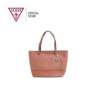 GUESS Rodney Tote Large Purse Hand Shoulder Bag - CORAL COLOR LIKE SALMON -NWT